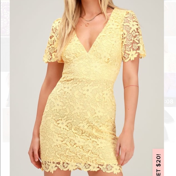 lulus yellow dress